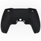 PlayVital Pure Series Dockable Model Anti-Slip Silicone Cover Skin with Thumb Grip Caps for PS5 Wireless Controller - Compatible with Charging Station - Black - EKPFP001 PlayVital