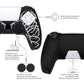 PlayVital Pure Series Dockable Model Anti-Slip Silicone Cover Skin with Thumb Grip Caps for PS5 Wireless Controller - Compatible with Charging Station - Carving Skull - EKPFL006 PlayVital