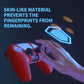 PlayVital Pure Series Dockable Model Anti-Slip Silicone Cover Skin with Thumb Grip Caps for PS5 Wireless Controller - Compatible with Charging Station - Passion Red - EKPFP005 PlayVital