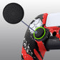 PlayVital Pure Series Dockable Model Anti-Slip Silicone Cover Skin with Thumb Grip Caps for PS5 Wireless Controller - Compatible with Charging Station - Red Splash - EKPFS003 PlayVital