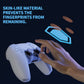 PlayVital Pure Series Dockable Model Anti-Slip Silicone Cover Skin with Thumb Grip Caps for PS5 Wireless Controller - Compatible with Charging Station - Clear White - EKPFP008 PlayVital