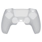 PlayVital Pure Series Dockable Model Anti-Slip Silicone Cover Skin with Thumb Grip Caps for PS5 Wireless Controller - Compatible with Charging Station - Clear White - EKPFP008 PlayVital