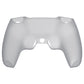 PlayVital Pure Series Dockable Model Anti-Slip Silicone Cover Skin with Thumb Grip Caps for PS5 Wireless Controller - Compatible with Charging Station - Clear White - EKPFP008 PlayVital