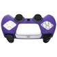 PlayVital Pure Series Ergonomic Anti-Slip Silicone Cover Skin with Thumb Grip Caps for PS5 Wireless Controller - Compatible with Charging Station - Purple - EKPFP006 PlayVital