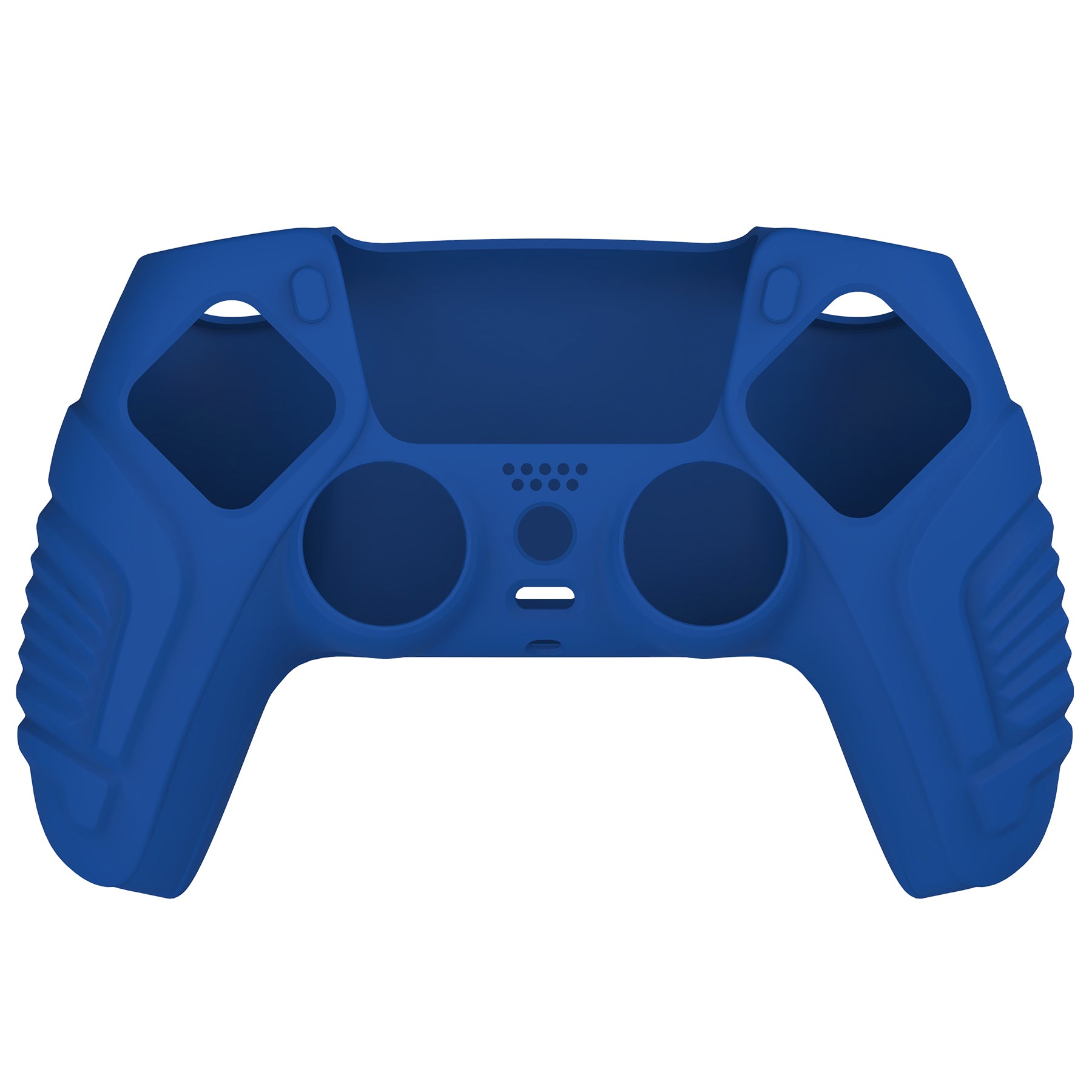 PlayVital Raging Warrior Edition Anti-slip Silicone Cover Skin with Thumbstick Caps for PS5 Wireless Controller - Blue - KZPF003 PlayVital