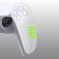 PlayVital Raging Warrior Edition Anti-slip Silicone Cover Skin with Thumbstick Caps for PS5 Wireless Controller - Clear White - KZPF005 PlayVital