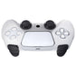 PlayVital Raging Warrior Edition Anti-slip Silicone Cover Skin with Thumbstick Caps for PS5 Wireless Controller - Clear White - KZPF005 PlayVital