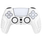 PlayVital Raging Warrior Edition Anti-slip Silicone Cover Skin with Thumbstick Caps for PS5 Wireless Controller - White - KZPF002 PlayVital