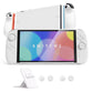 PlayVital Ranger Silicone Grip with Hard Console Cover for Nintendo Switch 2, Protective Case with Folding Stand & Thumb Grips Caps for Nintendo Switch 2 (2025) - White PlayVital