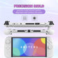 PlayVital Ranger Silicone Grip with Hard Console Cover for Nintendo Switch 2, Protective Case with Folding Stand & Thumb Grips Caps for Nintendo Switch 2 (2025) - White PlayVital