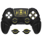 PlayVital Runes Edition Silicone Cover Skin for PS5 Controller with Thumb Grips & Touchpad Skin & D-pad Area Sticker, Compatible with PS5 Charging Dock - Black - FVEPFP001 PlayVital
