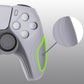 PlayVital Samurai Edition Anti-Slip Silicone Cover Skin with Thumb Grip Caps for PS5 Wireless Controller - Clear White - BWPF013 PlayVital