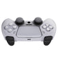 PlayVital Samurai Edition Anti-Slip Silicone Cover Skin with Thumb Grip Caps for PS5 Wireless Controller - Clear White - BWPF013 PlayVital