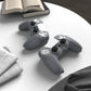 PlayVital Samurai Edition Anti-Slip Silicone Cover Skin with Thumb Grip Caps for PS5 Wireless Controller - Gray - BWPF006 PlayVital
