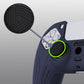 PlayVital Samurai Edition Anti-Slip Silicone Cover Skin with Thumb Grip Caps for PS5 Wireless Controller - Midnight Blue - BWPF003 PlayVital