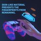 PlayVital Samurai Edition Anti-Slip Silicone Cover Skin with Thumb Grip Caps for PS5 Wireless Controller - Pink & Purple & Blue - BWPF015 PlayVital