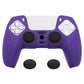 PlayVital Samurai Edition Anti-Slip Silicone Cover Skin with Thumb Grip Caps for PS5 Wireless Controller - Purple - BWPF007 PlayVital