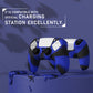 PlayVital Samurai Edition Anti-Slip Silicone Cover Skin with Thumb Grip Caps for PS5 Wireless Controller - Blue & Black PlayVital