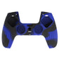 PlayVital Samurai Edition Anti-Slip Silicone Cover Skin with Thumb Grip Caps for PS5 Wireless Controller - Blue & Black PlayVital