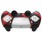 PlayVital Samurai Edition Anti-Slip Silicone Cover Skin with Thumb Grip Caps for PS5 Wireless Controller - Red & Black PlayVital