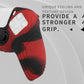 PlayVital Samurai Edition Anti-Slip Silicone Cover Skin with Thumb Grip Caps for PS5 Wireless Controller - Red & Black PlayVital