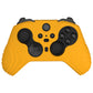 PlayVital Samurai Edition Anti Slip Silicone Case Cover for Xbox Elite Wireless Controller Series 2, Ergonomic Soft Rubber Skin Protector for Xbox Elite Series 2 with Thumb Grip Caps - Caution Yellow - XBE2M013 playvital