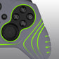 PlayVital Samurai Edition Anti Slip Silicone Case Cover for Xbox Elite Wireless Controller Series 2, Ergonomic Soft Rubber Skin Protector for Xbox Elite Series 2 with Thumb Grip Caps - Metallic Gray - XBE2M012 playvital