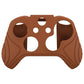 PlayVital Samurai Edition Anti Slip Silicone Case Cover with Thumb Grip Caps for Xbox One X/S Controller - Signal Brown - XOQ046 playvital