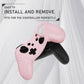 PlayVital Samurai Edition Ergonomic Anti-slip Silicone Skin Protective Case with Thumb Grip Caps for Nintendo Switch Pro Controller - Cherry Blossoms Pink - EBNPP011 PlayVital