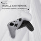PlayVital Samurai Edition Ergonomic Silicone Skin Protective Case for Nintendo Switch Pro Controller, Soft Anti-slip Controller Grip Protector for Nintendo Switch Pro with Thumb Grip Caps - Clear White - EBNPP008 PlayVital