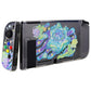 PlayVital Protective Case for Nintendo Switch, Soft TPU Slim Case Cover for Nintendo Switch Joycon Console with Colorful ABXY Direction Button Caps - Shark Quest - NTU6035 PlayVital