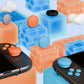 PlayVital Silicone Button Covers and Thumb Grip Set for Nintendo Switch 2 (2025), 8 Pcs Colorful ABXY Directional Button Caps & 4 Joystick Caps for Joycon 2 - Black & Gray & Blue & Orange PlayVital