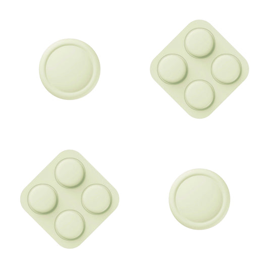 PlayVital Silicone Button Covers and Thumb Grip Set for Nintendo Switch 2 (2025), ABXY Directional Button Caps for Joycon 2 - Antique Yellow PlayVital