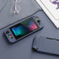 PlayVital Slate Gray Protective Case for NS Switch, Soft TPU Slim Case Cover for NS Switch Console with Colorful ABXY Direction Button Caps - NTU6039G2 PlayVital