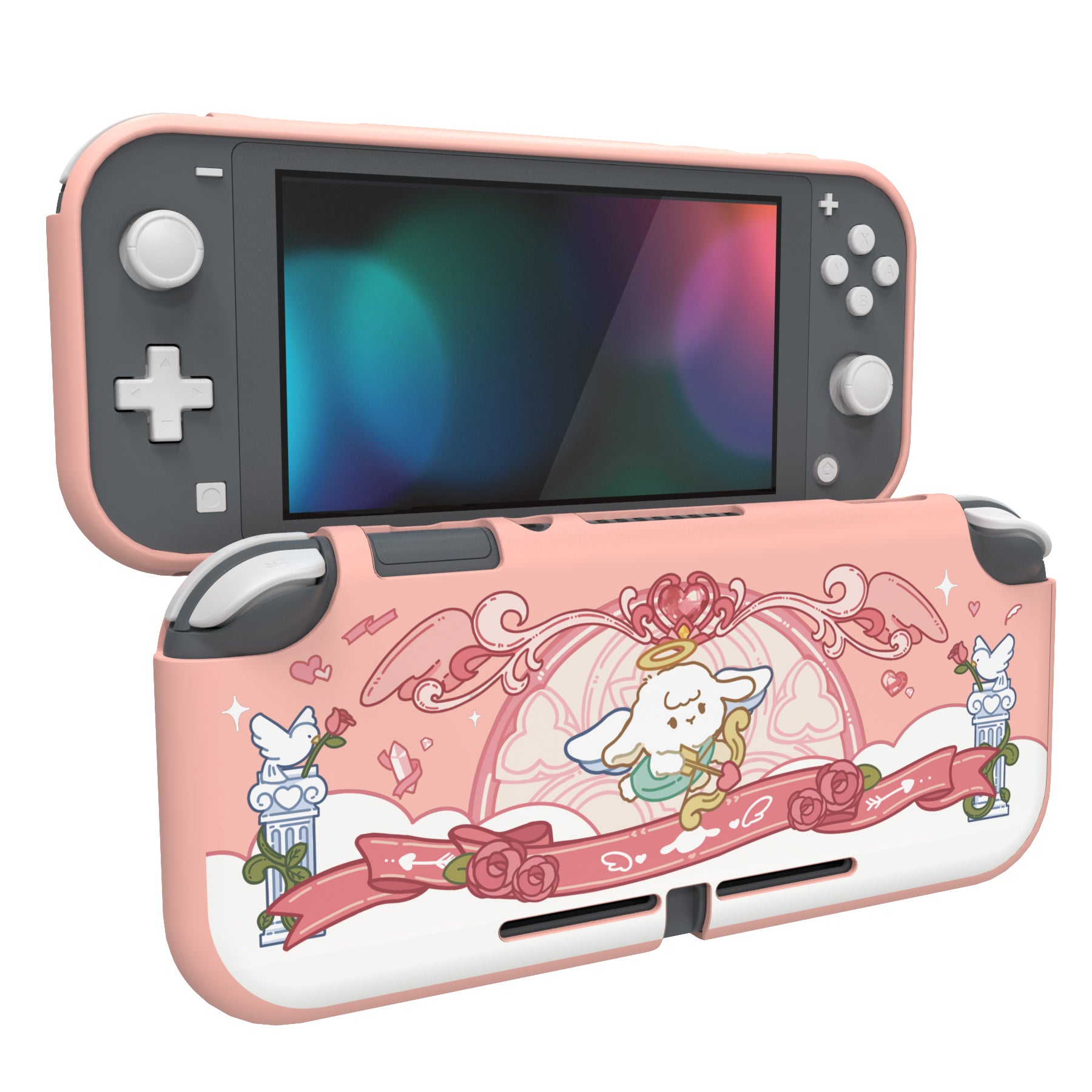 PlayVital Soft TPU Slim Protective Case for Nintendo Switch Lite - Intern Cupid PlayVital