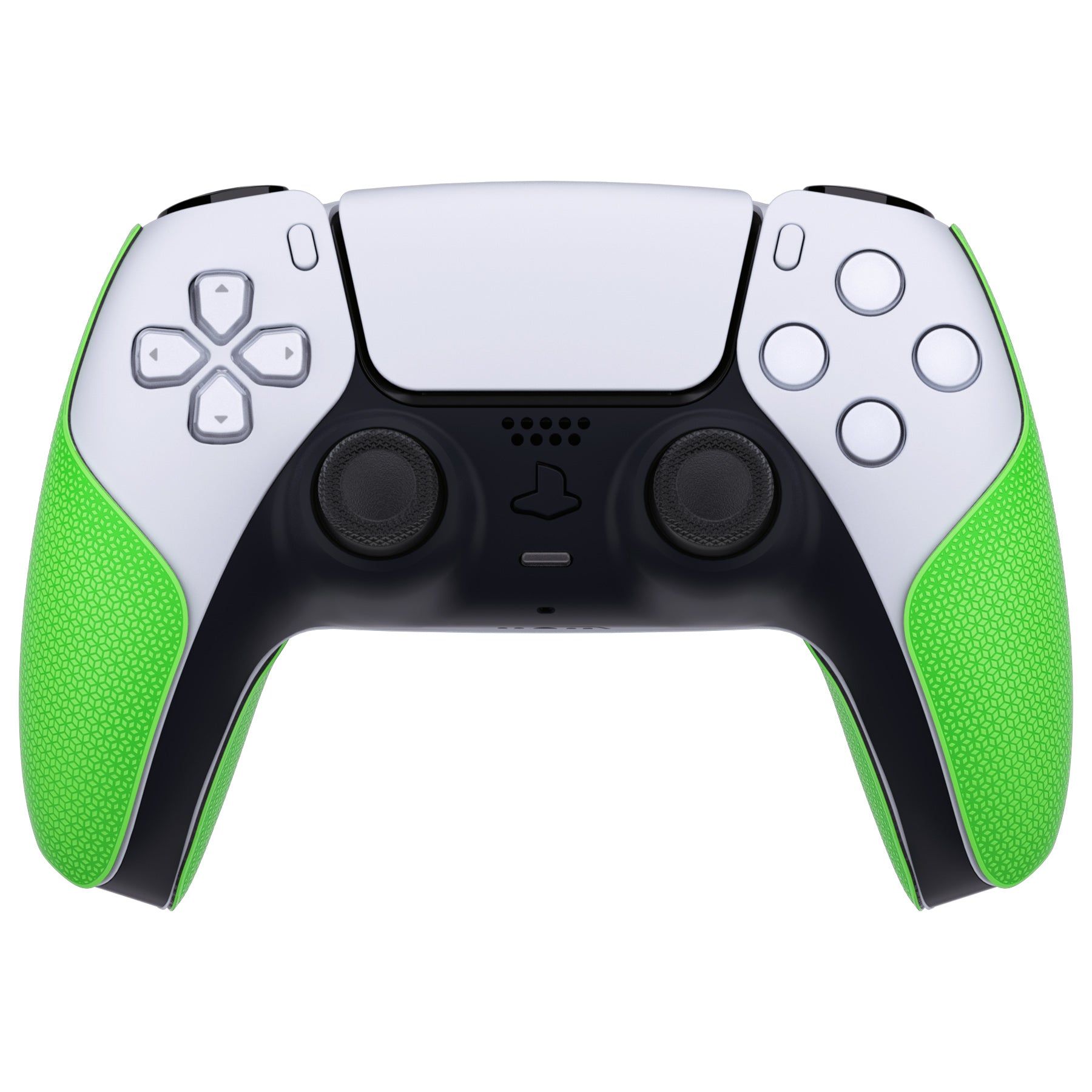 PlayVital Split Design Anti-Skid Sweat-Absorbent Premium Grip for PS5 Controller – Grass Green - FHPFM002 PlayVital