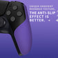 PlayVital Split Design Anti-Skid Sweat-Absorbent Premium Grip for PS5 Controller – Purple - FHPFM005 PlayVital