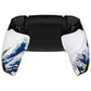 PlayVital Split Design Anti-Skid Sweat-Absorbent Premium Grip for PS5 Controller - The Great Wave - FHPFV001
