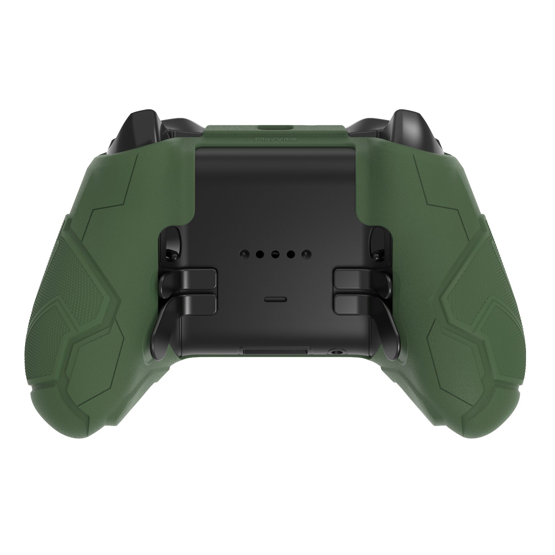 PlayVital Stellar Mecha Silicone Cover Skin with Thumb Grips for Xbox Elite Series 2 & Elite Series 2 Core Controller - Army & Rainforest Green PlayVital