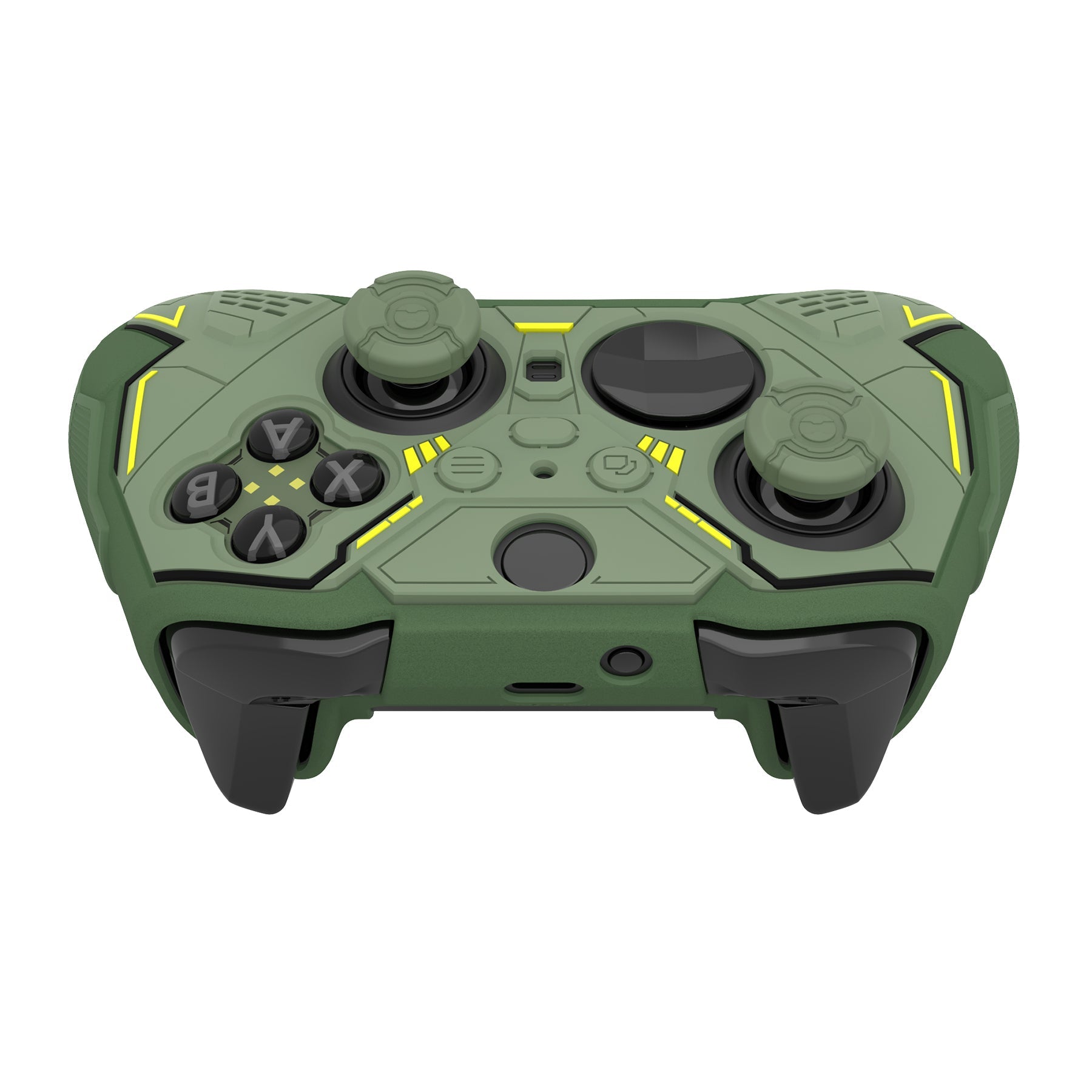 PlayVital Stellar Mecha Silicone Cover Skin with Thumb Grips for Xbox Elite Series 2 & Elite Series 2 Core Controller - Army & Rainforest Green PlayVital