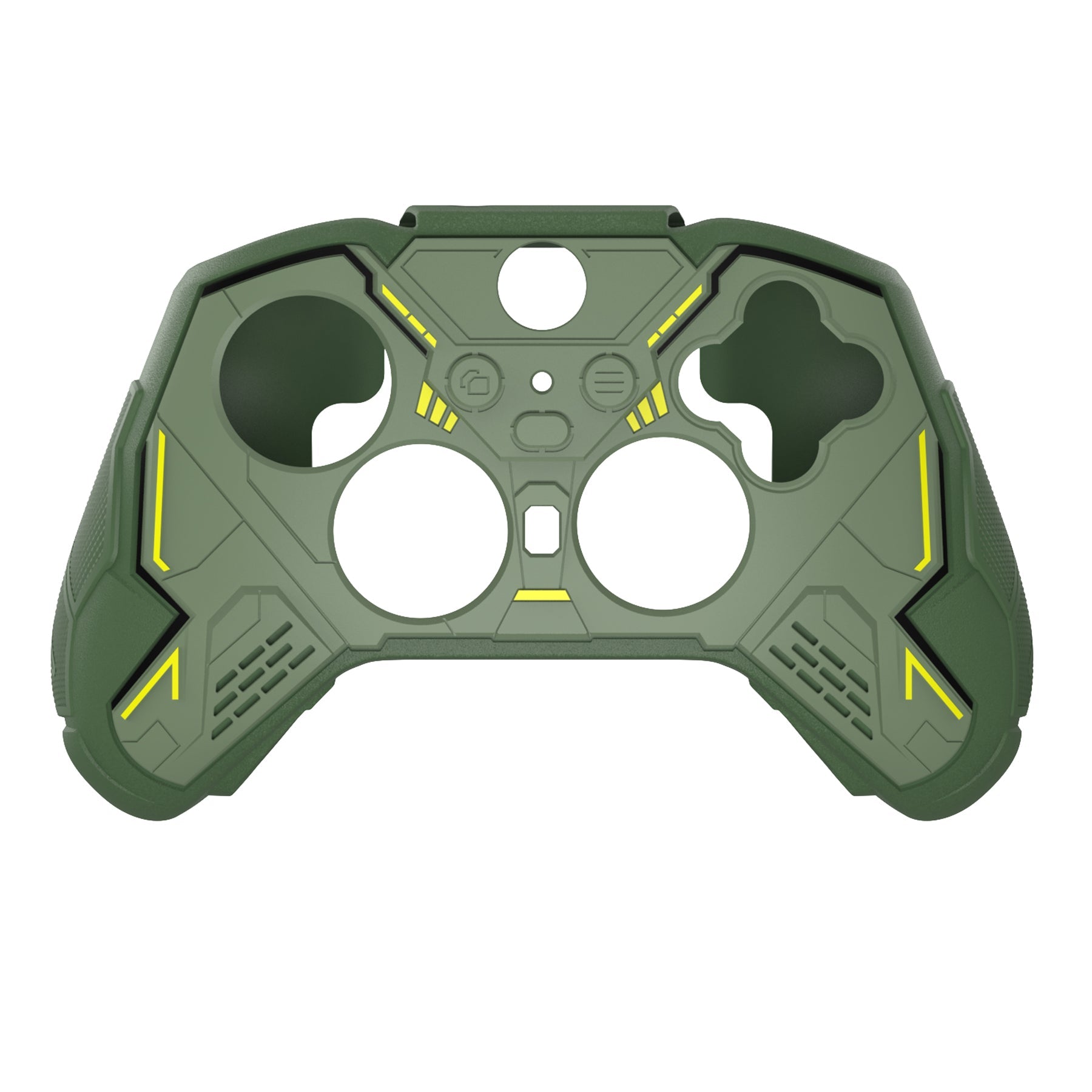 PlayVital Stellar Mecha Silicone Cover Skin with Thumb Grips for Xbox Elite Series 2 & Elite Series 2 Core Controller - Army & Rainforest Green PlayVital