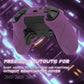PlayVital Stellar Mecha Silicone Cover Skin with Thumb Grips for Xbox Elite Series 2 & Elite Series 2 Core Controller - Taupe & Purple PlayVital