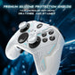 PlayVital Stellar Mecha Silicone Cover Skin with Thumb Grips for Xbox Elite Series 2 & Elite Series 2 Core Controller - White PlayVital