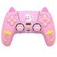 PlayVital Sweetheart Kitty Series Silicone Cover with 6 Joystick Caps and 6 Sticker for PS5 Controller, Soft Anti-Slip Full Protection Grip Skin Compatible with PS5 Charging Dock - Pink