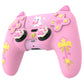 PlayVital Sweetheart Kitty Series Silicone Cover with 6 Joystick Caps and 6 Sticker for PS5 Controller, Soft Anti-Slip Full Protection Grip Skin Compatible with PS5 Charging Dock - Pink