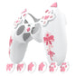 PlayVital Sweetheart Kitty Series Silicone Cover with 6 Joystick Caps and 6 Sticker for PS5 Controller, Soft Anti-Slip Full Protection Grip Skin Compatible with PS5 Charging Dock - White