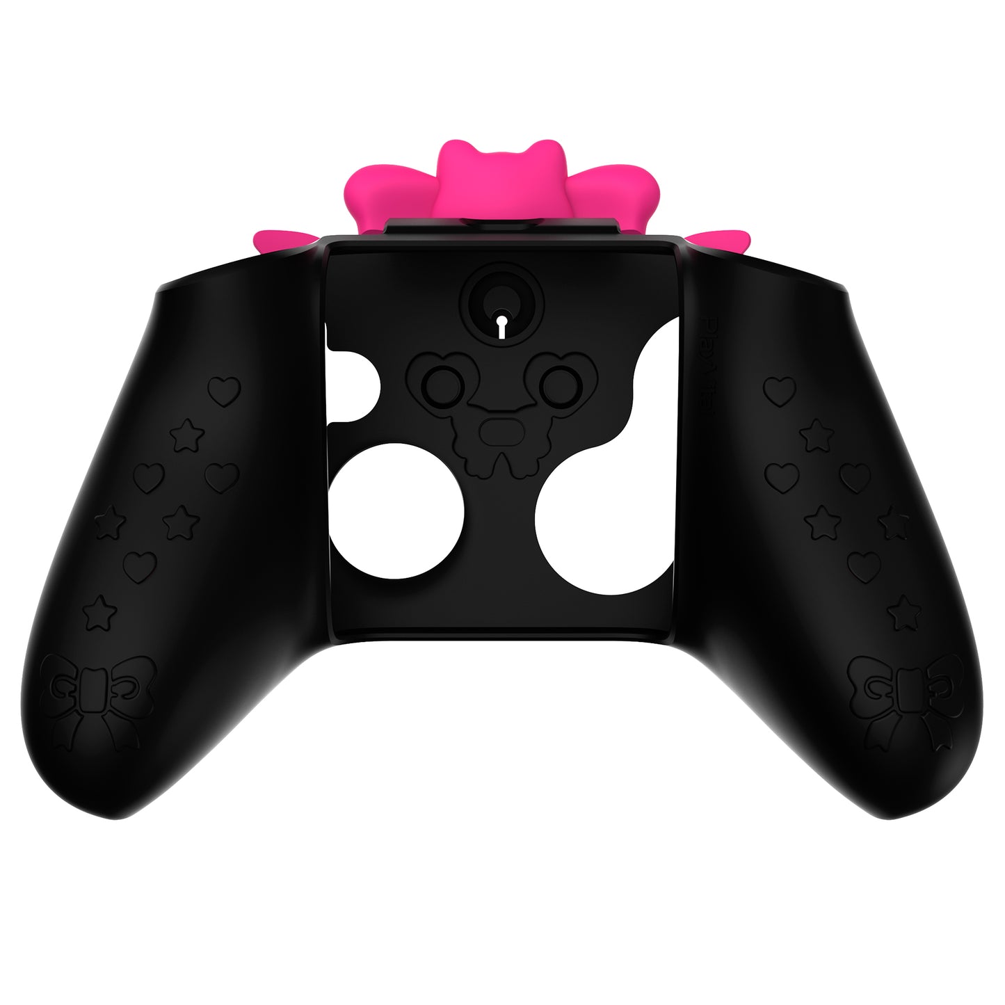 PlayVital Sweetheart Kitty Series Silicone Cover with Thumb Grips and Stickers for Xbox Series X/S Controller & Xbox Core Wireless Controller - Black PlayVital