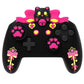 PlayVital Sweetheart Kitty Series Silicone Skin Protective Case with Joystick Grips for Nintendo Switch Pro Controller - Black PlayVital