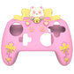 PlayVital Sweetheart Kitty Series Silicone Skin Protective Case with Joystick Grips for Nintendo Switch Pro Controller - Pink PlayVital