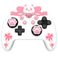 PlayVital Sweetheart Kitty Series Silicone Skin Protective Case with Joystick Grips for Nintendo Switch Pro Controller - White PlayVital